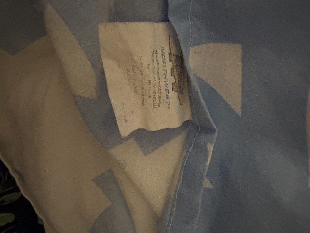 UNC Tar Heels 3 Piece Twin Set Pillowcase, Flat Sheet, Fitted Sheet Licensed