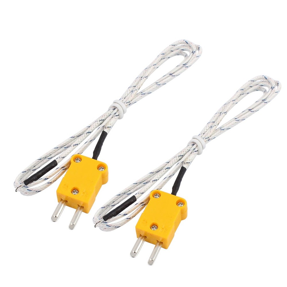2pcs K Type 500C Wire Lead Measuring Thermocouple Sensor 1M 3.3ft