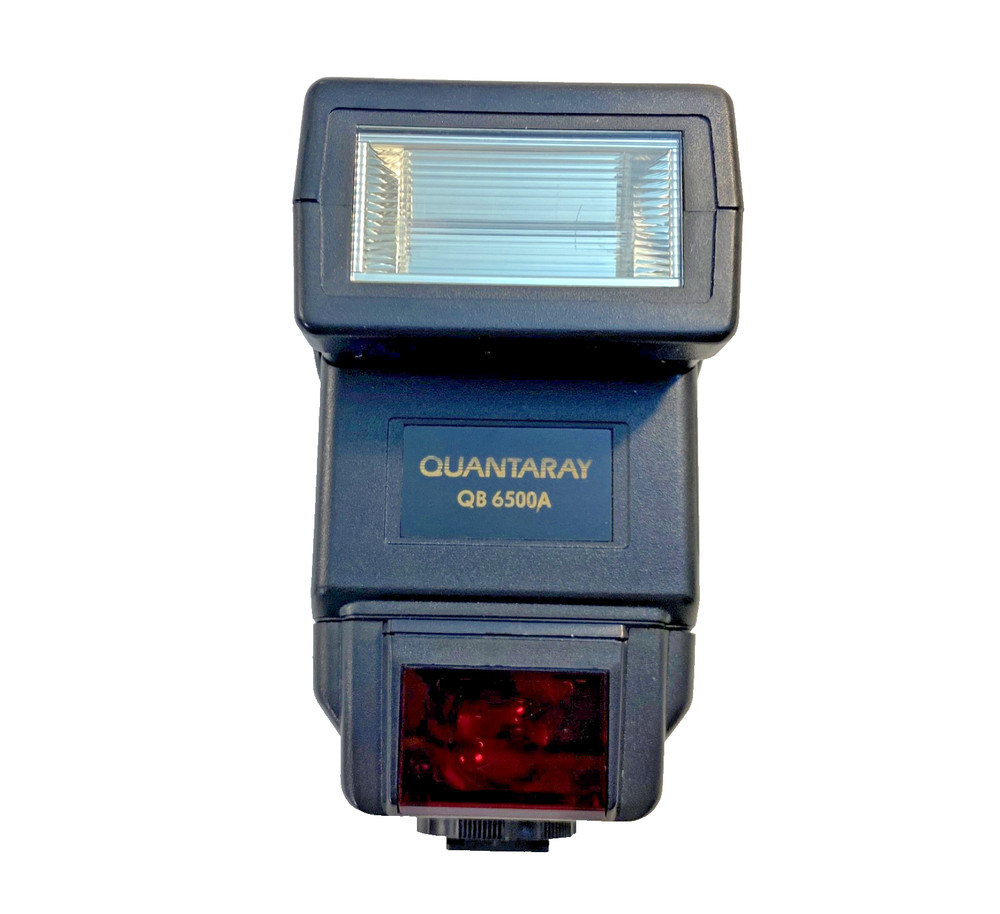 Quantaray QB 6500A Shoe Mount Camera Flash for Nikon & Canon DSLRs
