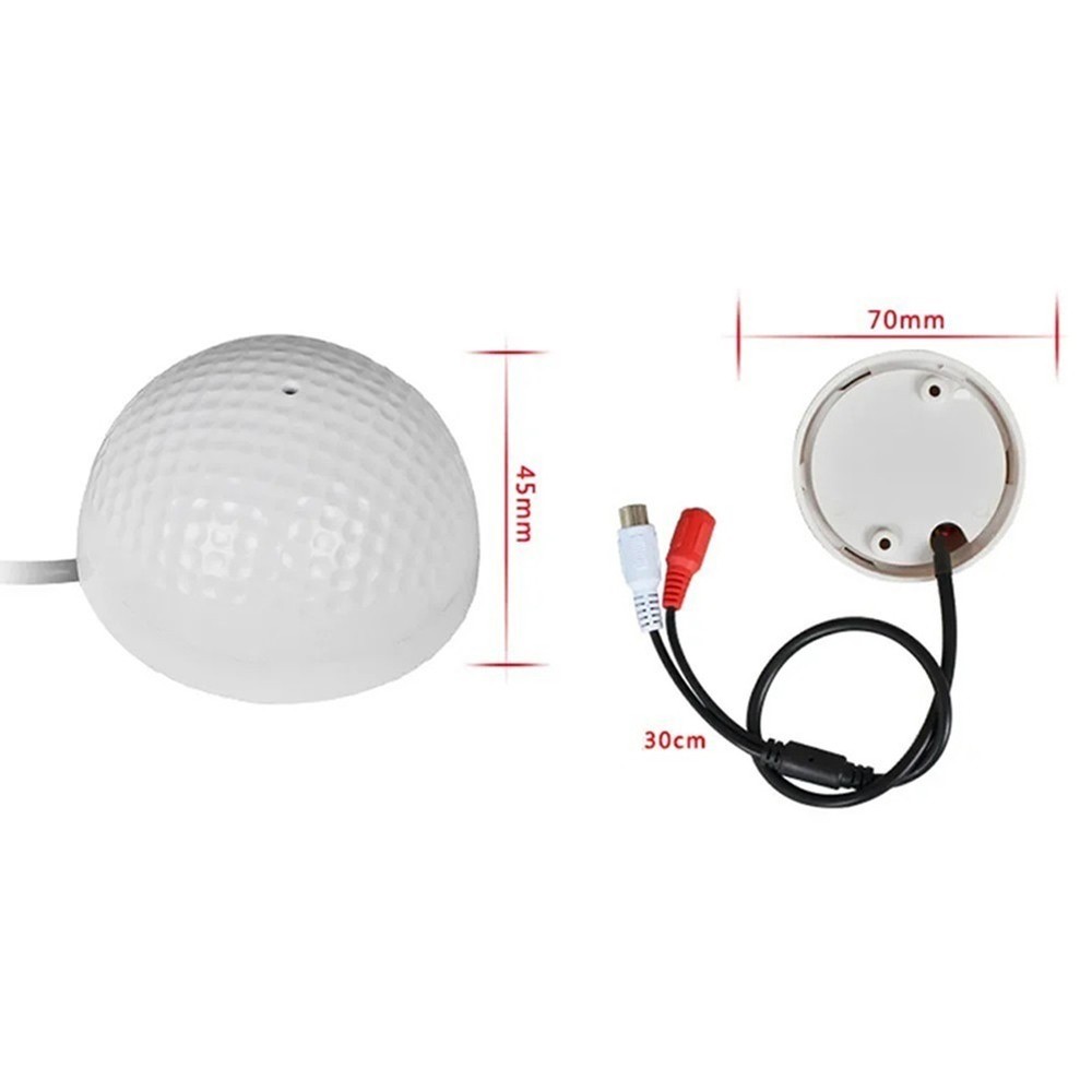 Sound Capture Microphone Designed for AHD DVR and IP Camera Compatibility