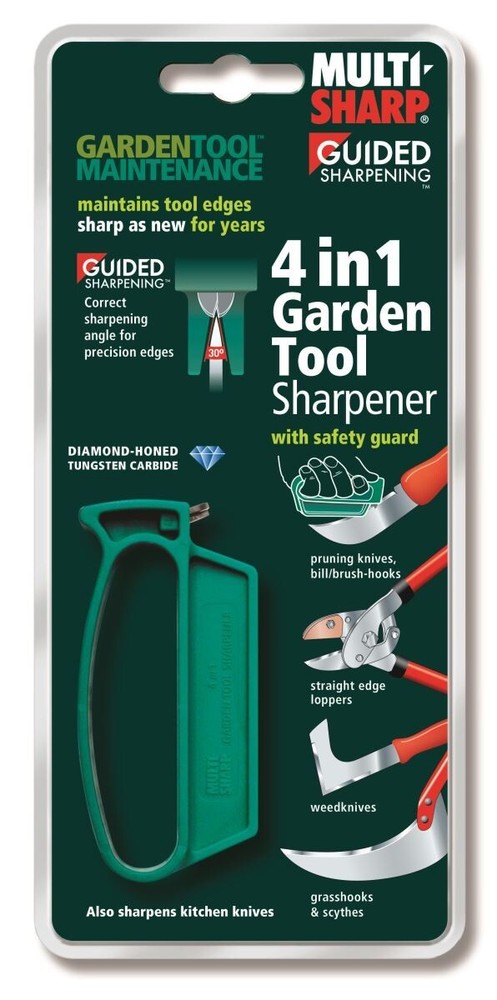 Multi-Sharp 4-In-1 Garden Tool Sharpener