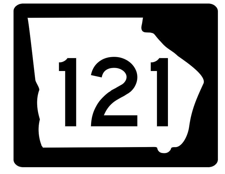 Georgia State Route 121 Sticker Decal