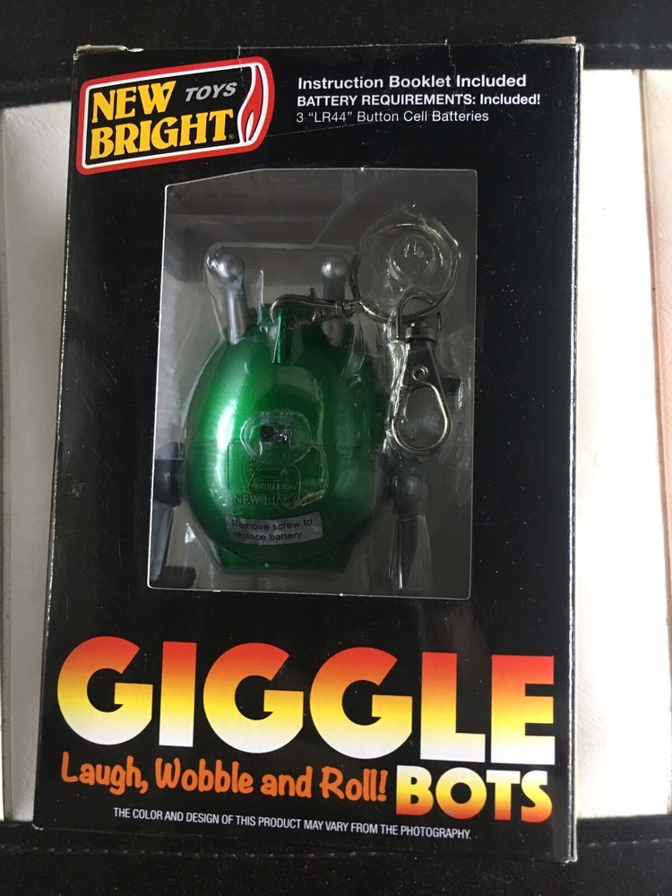 New Bright GIGGLE BOTS Red Disco Dancer w/ Dangle Clip Ages 3+