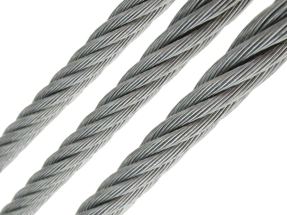 3/8" x 500 ft Bulk Galvanized Aircraft Cable 7x19 EIPS Steel Core Guide Wire