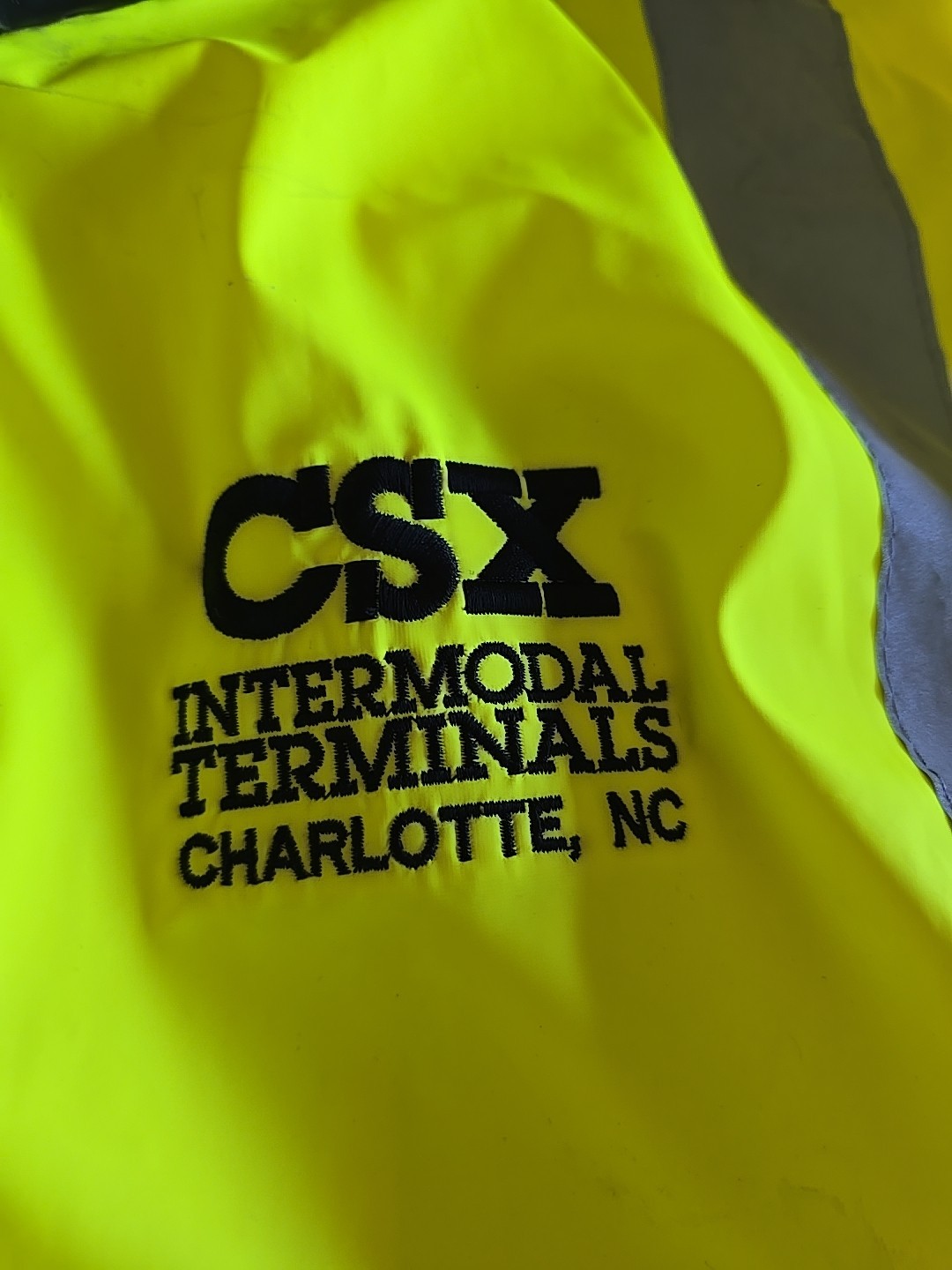CSX CLT CORNERSTONE ANSI 107 Type R CLASS 3 SAFETY WINDBREAKER JACKET Mens 3XL