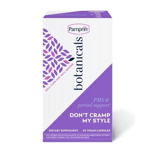 Pamprin Botanicals Supplement for PMS & Period Support, 22 count