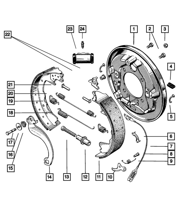 Genuine Mopar Brake Shoe Return Spring Lower 3492668