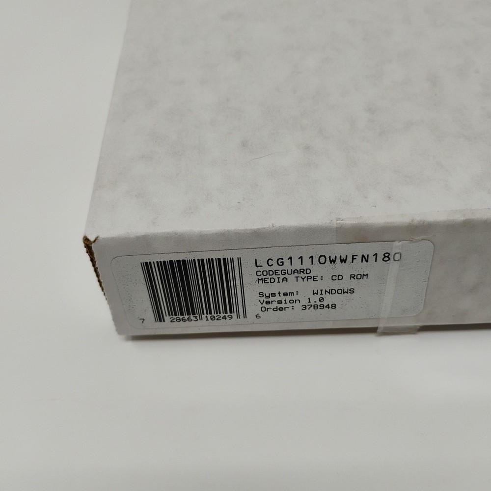 Borland CodeGuard For C++ Version 4.5 Sealed CD-ROM Software and User Guide