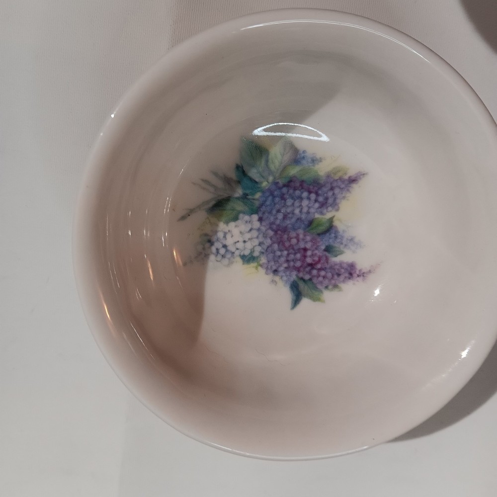 Vintage 2 Piece Grape Tea Bag Strainer & Receptacle