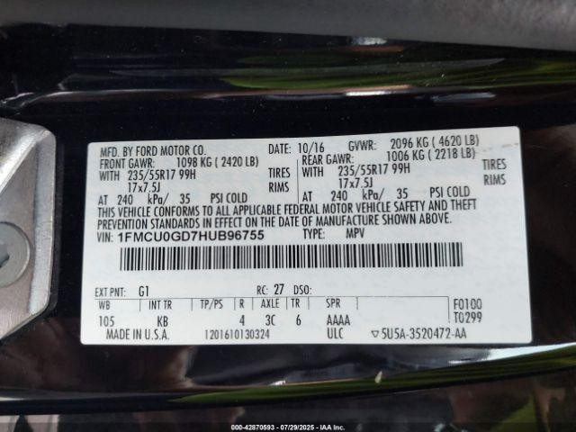 Used A/C Selector Switch fits: 2017 Ford Escape Front automatic temperature cont