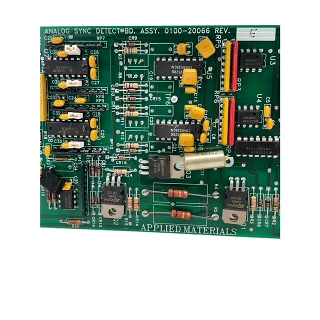 APPLIED MATERIALS ANALOG SYNC DETECT BD. ASSY. 0100-20066 REV. E PCB BOARD