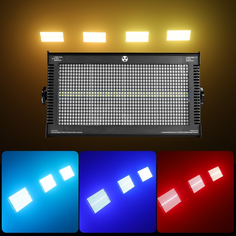 1000W LED Strobe Light Flash Stage Effect DJ Lighting 8+8 segment Party Event