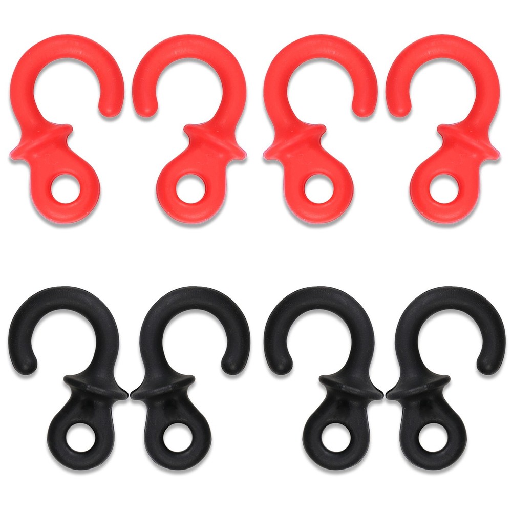 8Pcs Archery Compound Bow String Stabilizer Monkey Tail Rubber Silencer Dampener