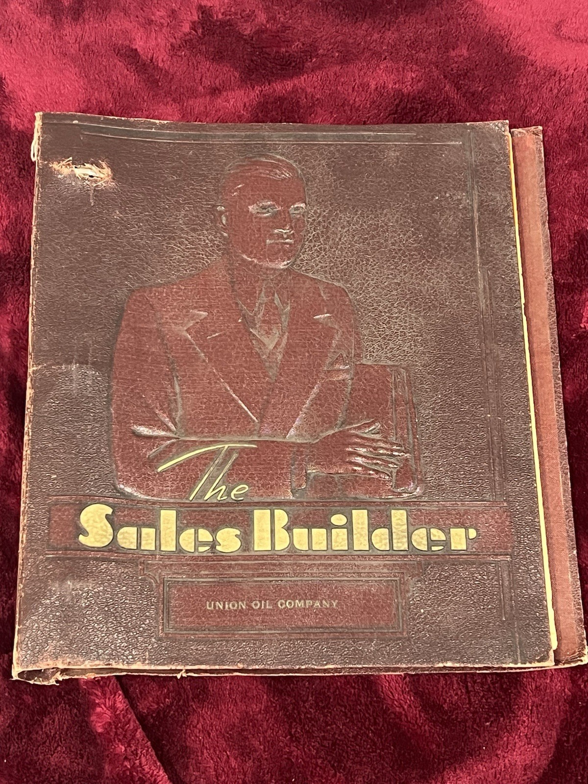Union Oil Sales Builder Binder 1940s Internal Training Portfolio Illustrated