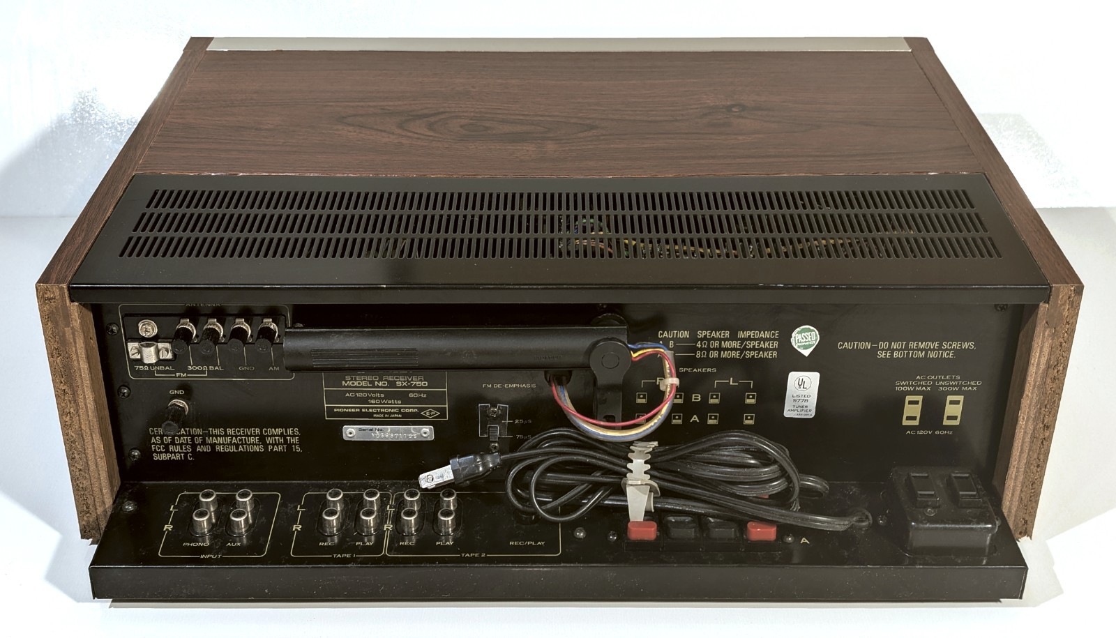 🔥【PRO SERVICED】Pioneer SX-750 Stereo 100W Receiver!~XSTR/CAP/LED MODS💥GUARANTY