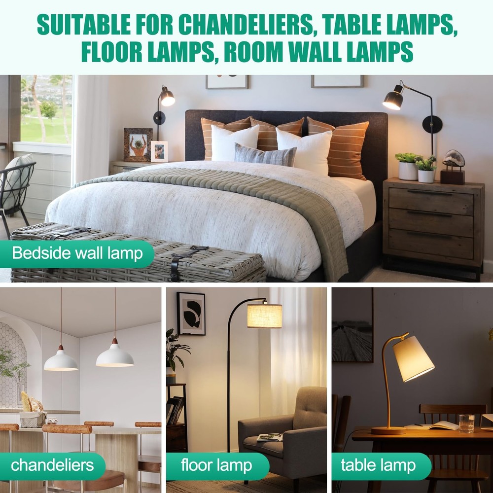 Wireless Rechargeable Light Bulbs with Remote, 2Pack LED Cordless Battery Ope...