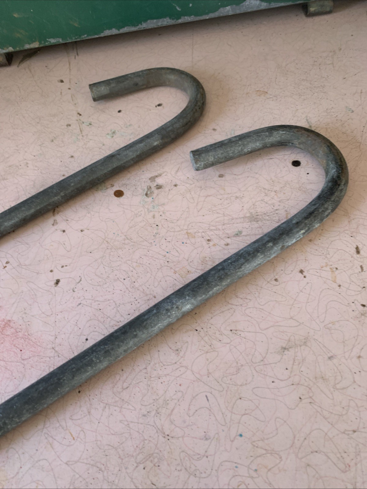 2 Vintage Armour Swift Style Heavy Duty Butcher Meat Game Rafter Hooks 22" x 5/8