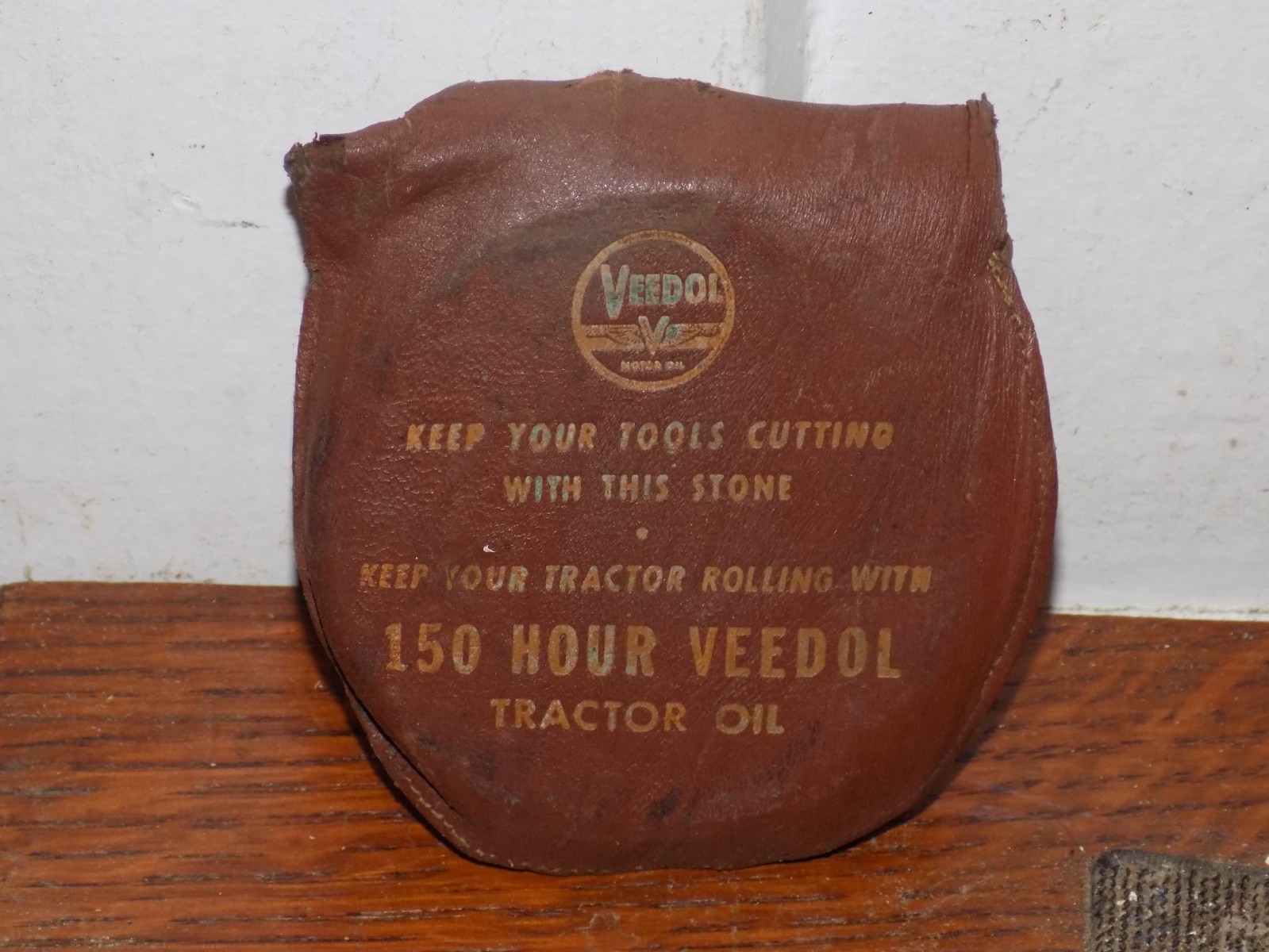 Vintage Veedol Sharpening Stone Advertising