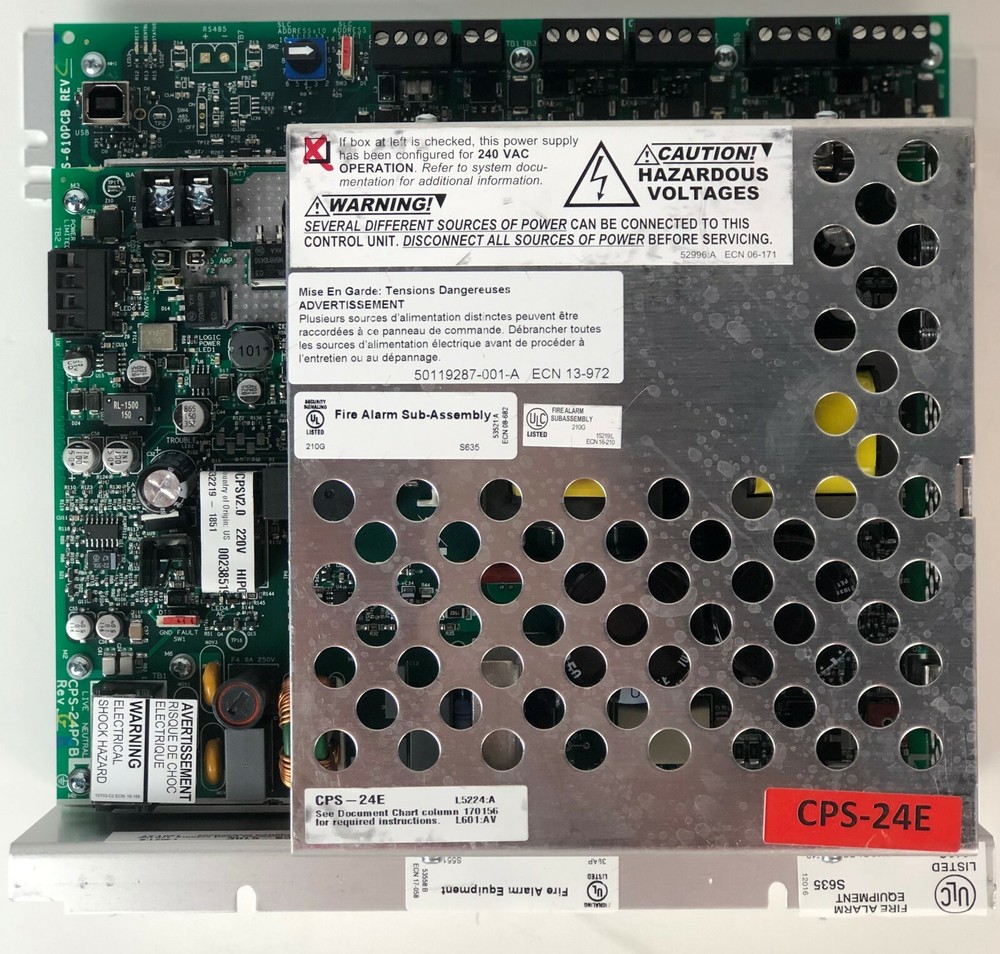 (NEW) NOTIFIER ACPS-610E ADDRESSABLE CHARGER POWER SUPPLY