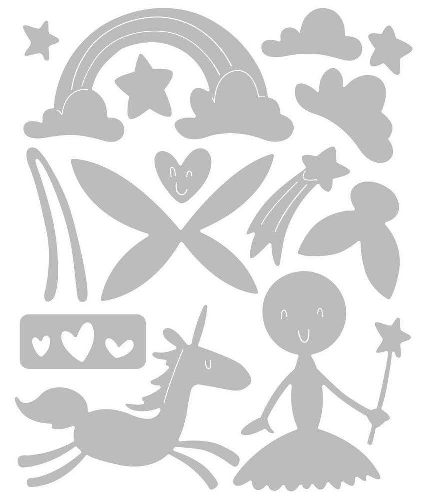New, Retired Sizzix Thinlits Fantasy 14pc #664376 Retail $16.99 by Pete Hughes