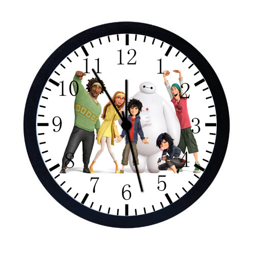 Disney Big Hero 6 Black Frame Wall Clock E10
