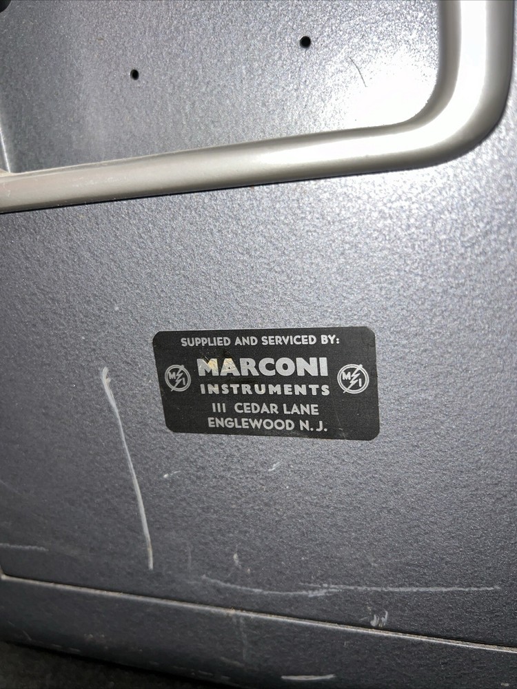 Marconi TF144H Instruments Standard Signal Generator Untested