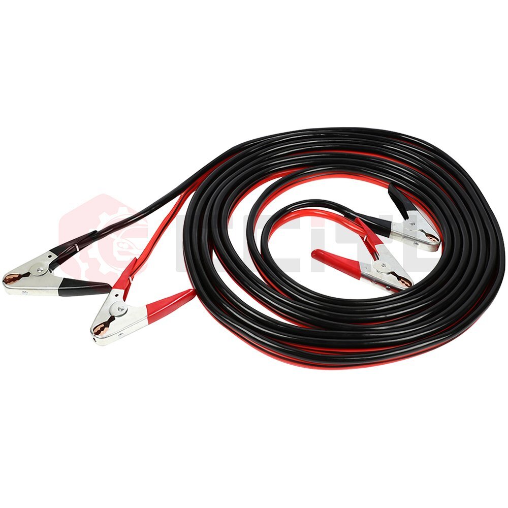 Heavy Duty Booster Jumper Cables 30FT 1 Gauge Car Van Power With Tire Repair Kit