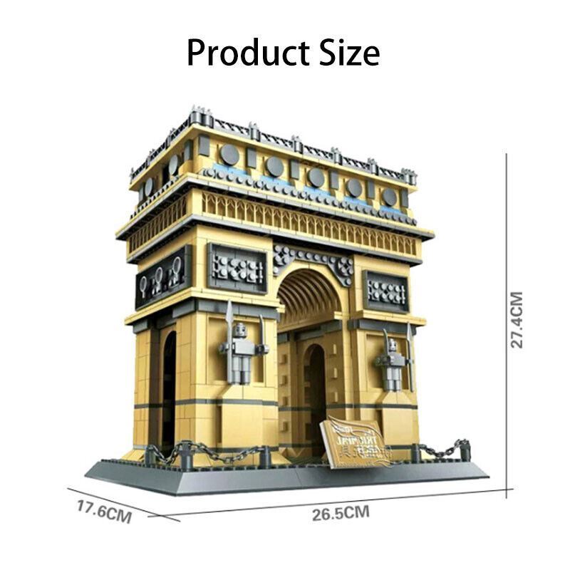 Original Authentic The Arc de Triomphe Building Block Set 1401 pcs 5223