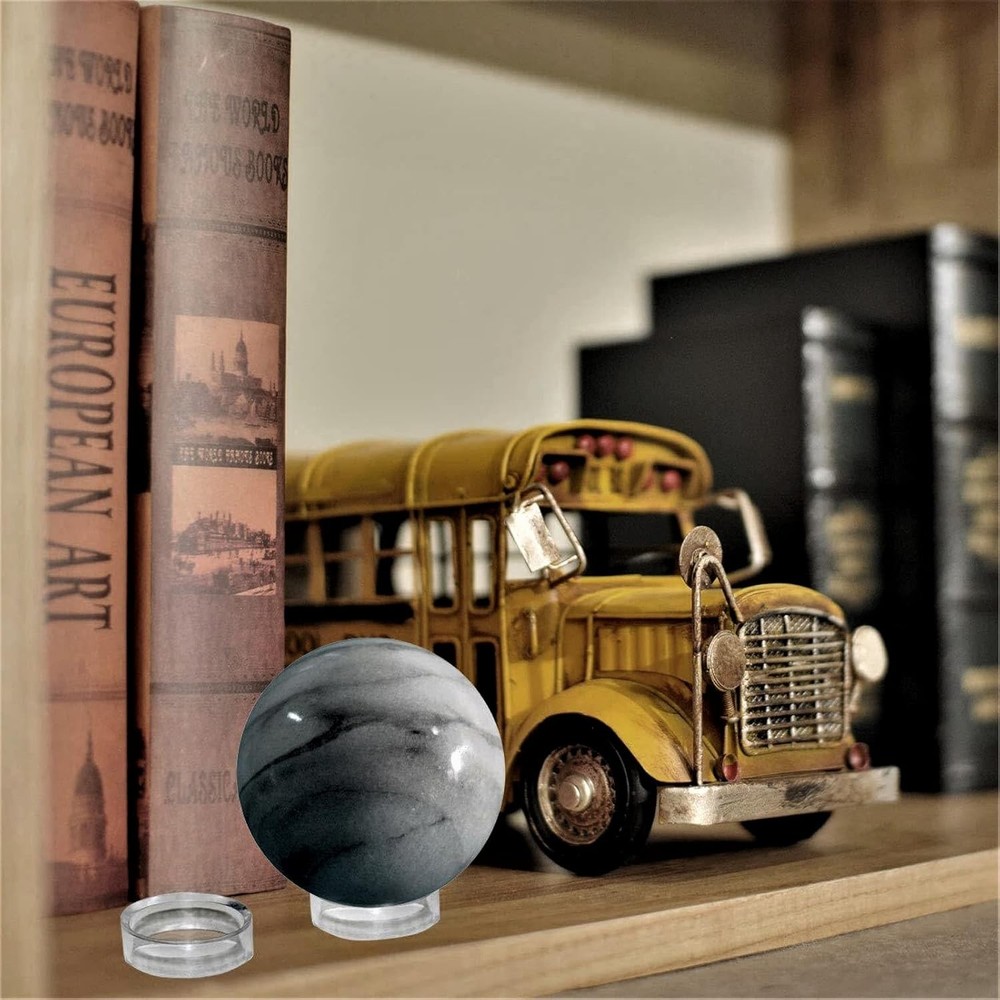 (48 Pack) Baseball Display Stand,Spheres Holder, Clear Ring, clear