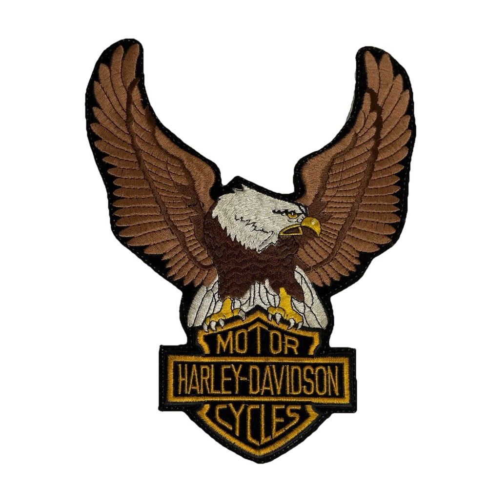 VTG 80’s HARLEY DAVIDSON Eagle Patch Motorcycle 9.5" H-D Emblem Jacket Patch Lot