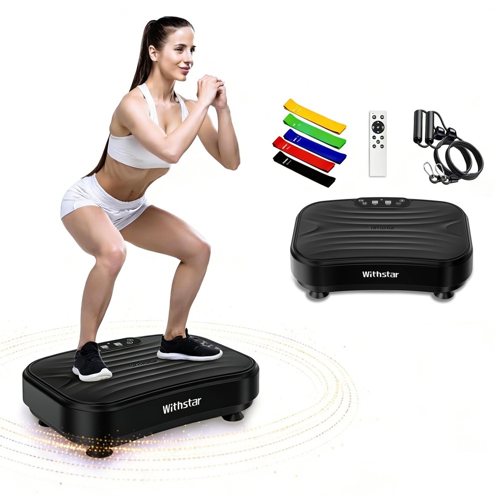 Vibration Plate Exercise Machine,Power Waver Vibration Plate Platform for Lym...