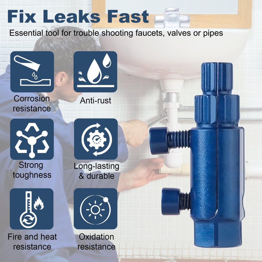 Broken Pipe Extractor Tool, Screw Extractor Set for Pipe Wrench, Faucet Removal
