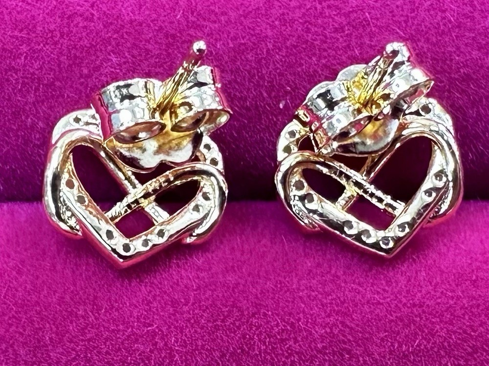 Pandora Sparkling Infinity Heart Stud Earrings New