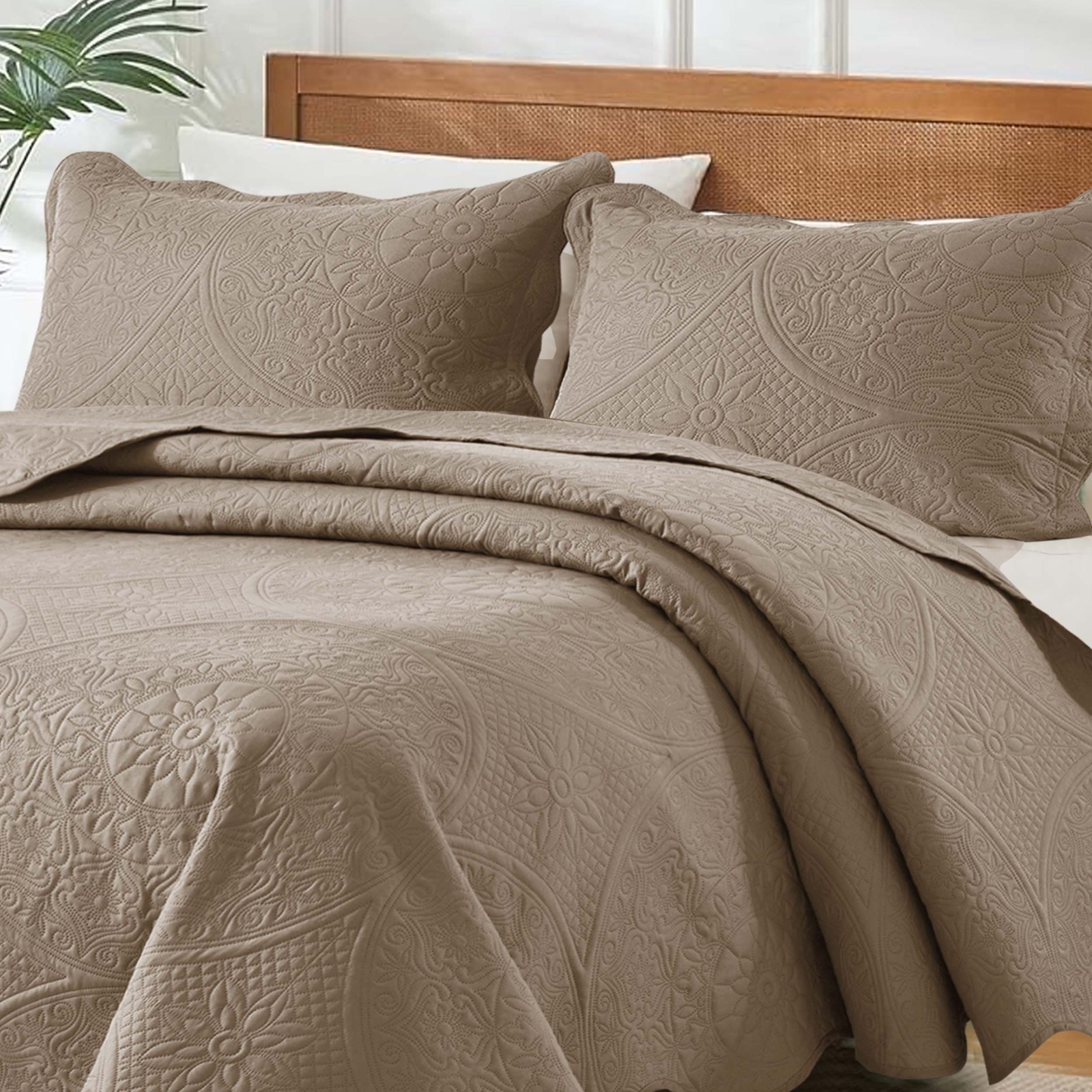 Ultra Soft Quilt Bedspread Set Reversible Coverlet Bedding Throw Twin Queen King