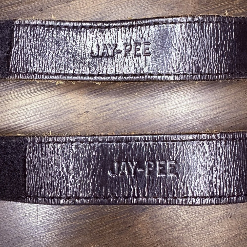 Jay-Pee Leather Belt Keeper - 2 Pack Hook & Loop Closure High Gloss 1"x 7.5"