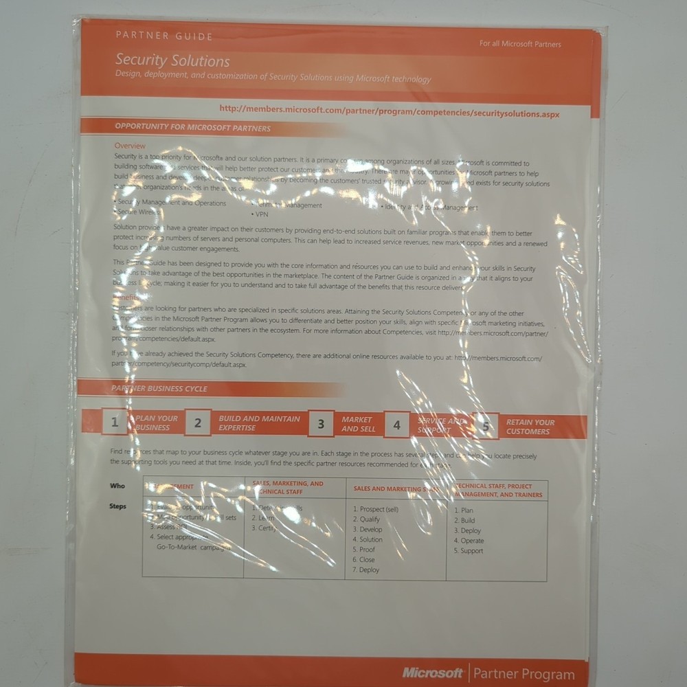 Microsoft Partner Guides 2004-2005 SEALED - CS10