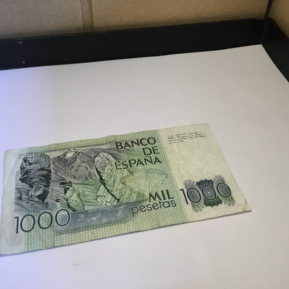 Bank Note 1000 Pesetas From Spain 1979