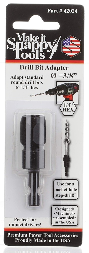 Snappy Tools 3/8 Inch Quick Change Drill Bit Adaptor #42024