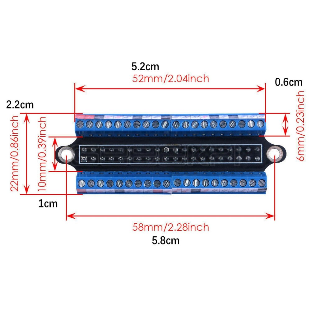 Raspberry Pi GPIO Screw Terminal Hat Expansion Board For Raspberry Pi 4B/3B+/3B