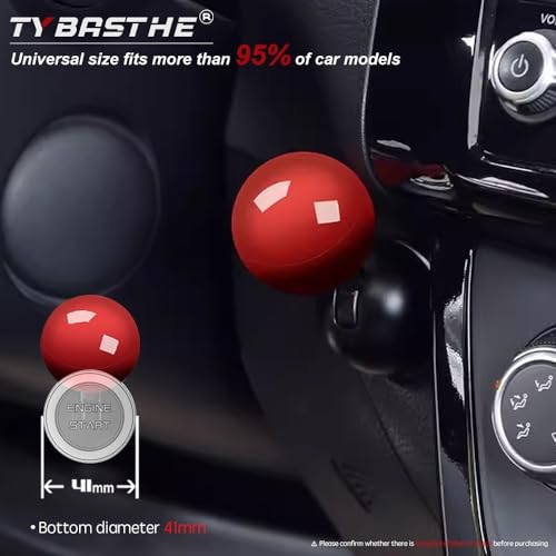 Push Start Joystick, Metal Car Joystick Starter Engine Stop Button Classic Red