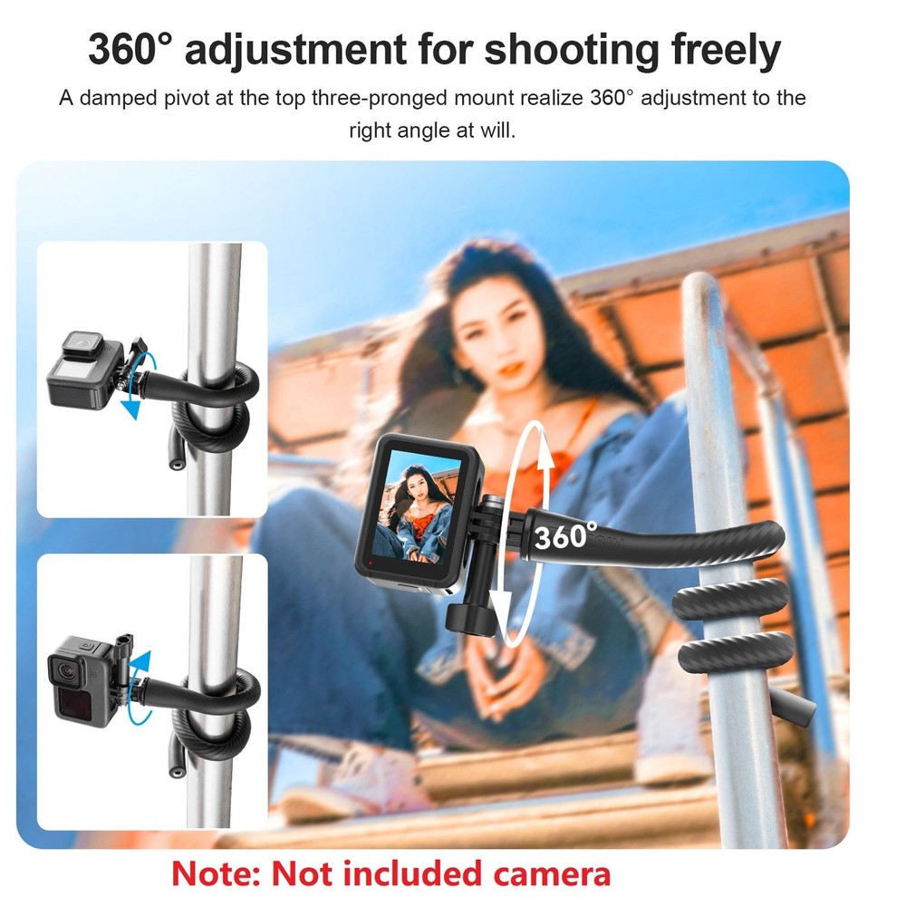 Mini Flexible Action Camera Mount For Gopro/Insta360 Go3 Camera Octopus Tripod