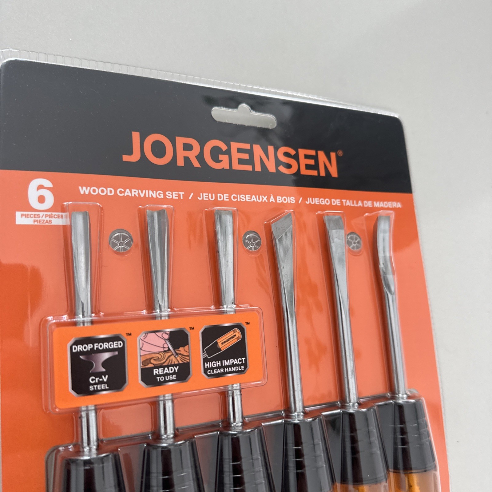 Jorgensen Wood Carving Tools 6 Pc Basic Wood Carving Set Acetate Handle - New