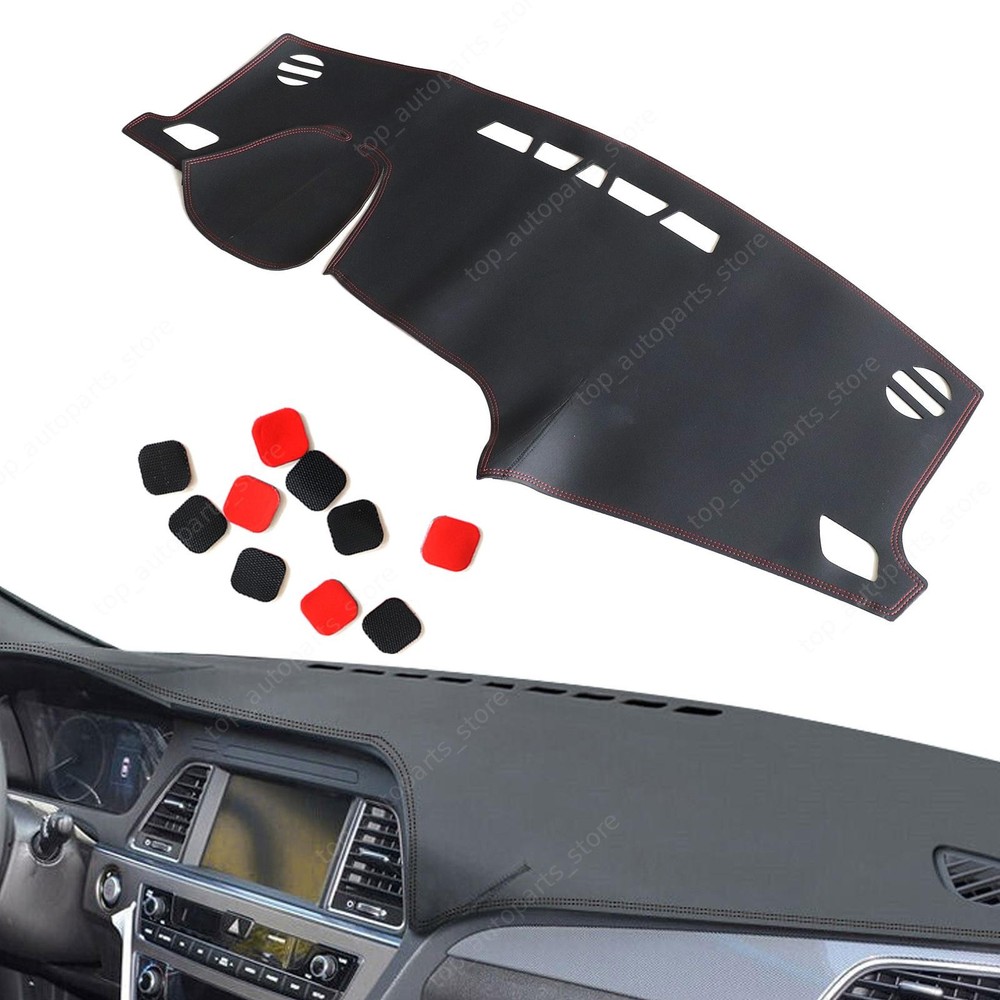 Fits Hyundai Sonata 2015-2019 Car Leather Dashboard Dash Cover Protector Mat Pad