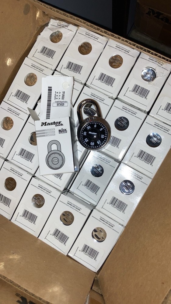 Master Lock 1525 Combination Padlocks 30 boxesx100 locks