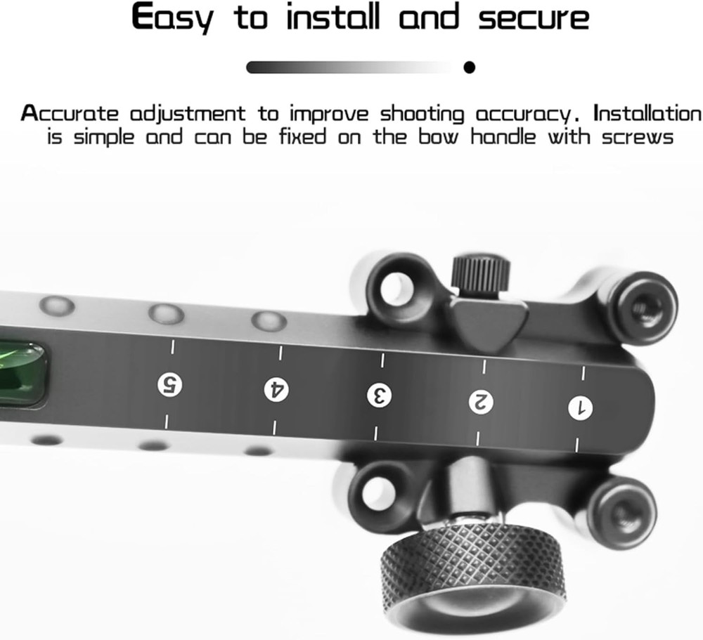Archery Bow Sight with Aiming Lamp and Micro-Click Adjustments