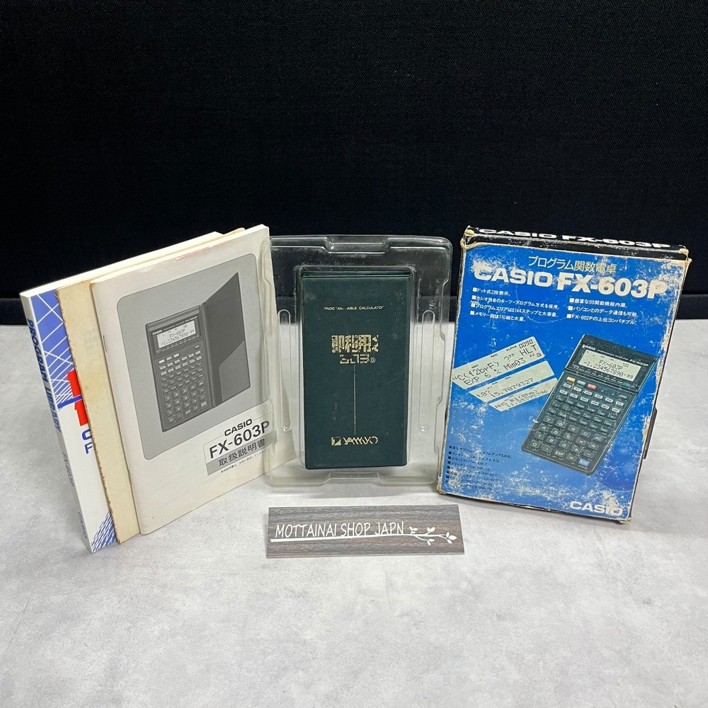 Casio FX-603P Pocket Computer Scientific Programmable Calculator Japan Tested!!