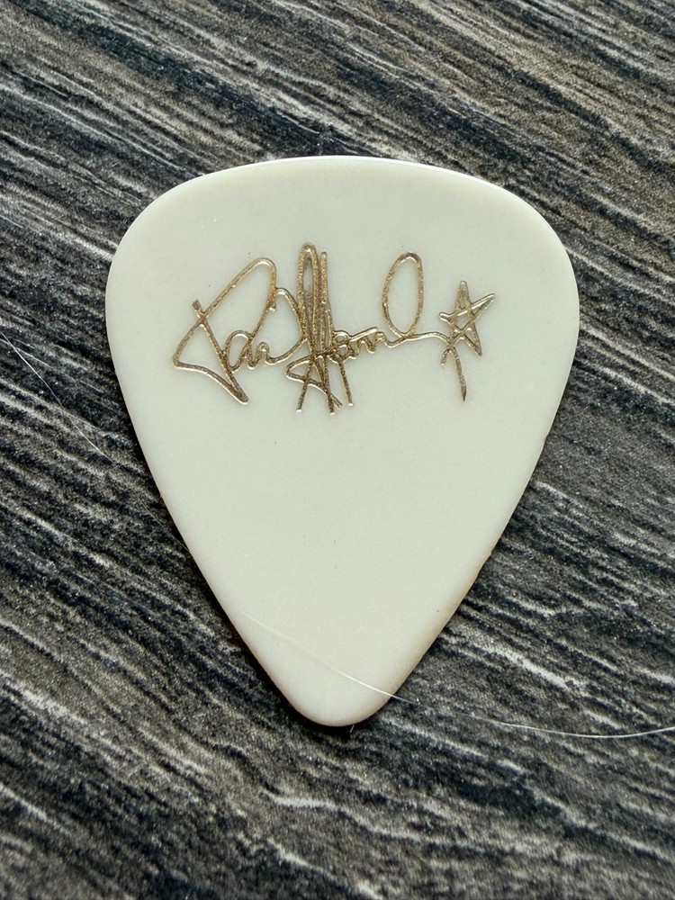 KISS Guitar Pick PAUL STANLEY Solo Tour Concert 1989 White Gold Vintage Kiss