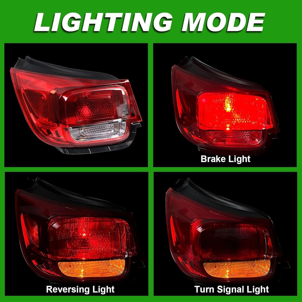 Tail Light Compatible with 2013 2014 2015 Chevy Malibu LT LS Left Driver Side