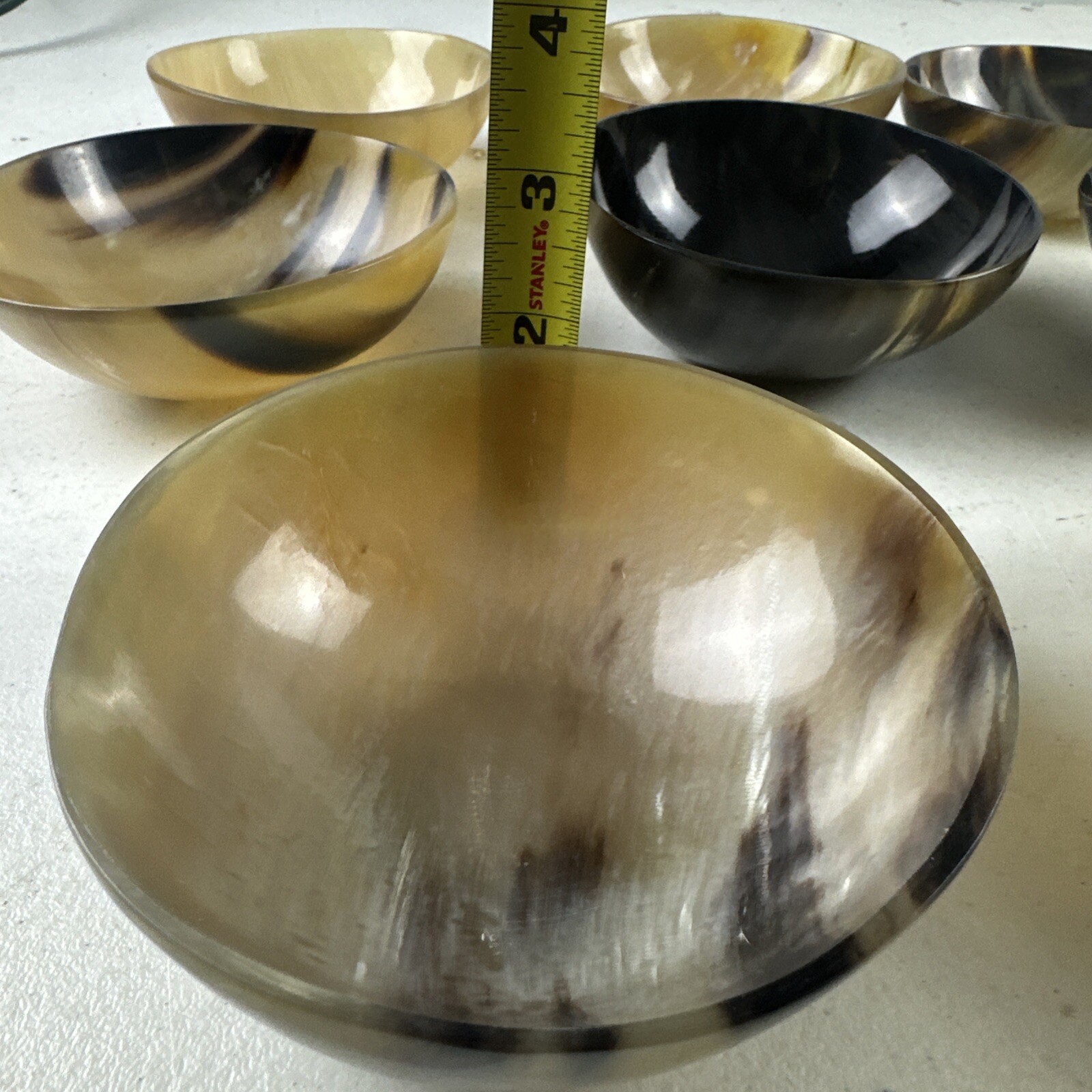 Medieval Offering Bowl Handmade Polished Horn : 4 3/4” Tall And 2” Wide