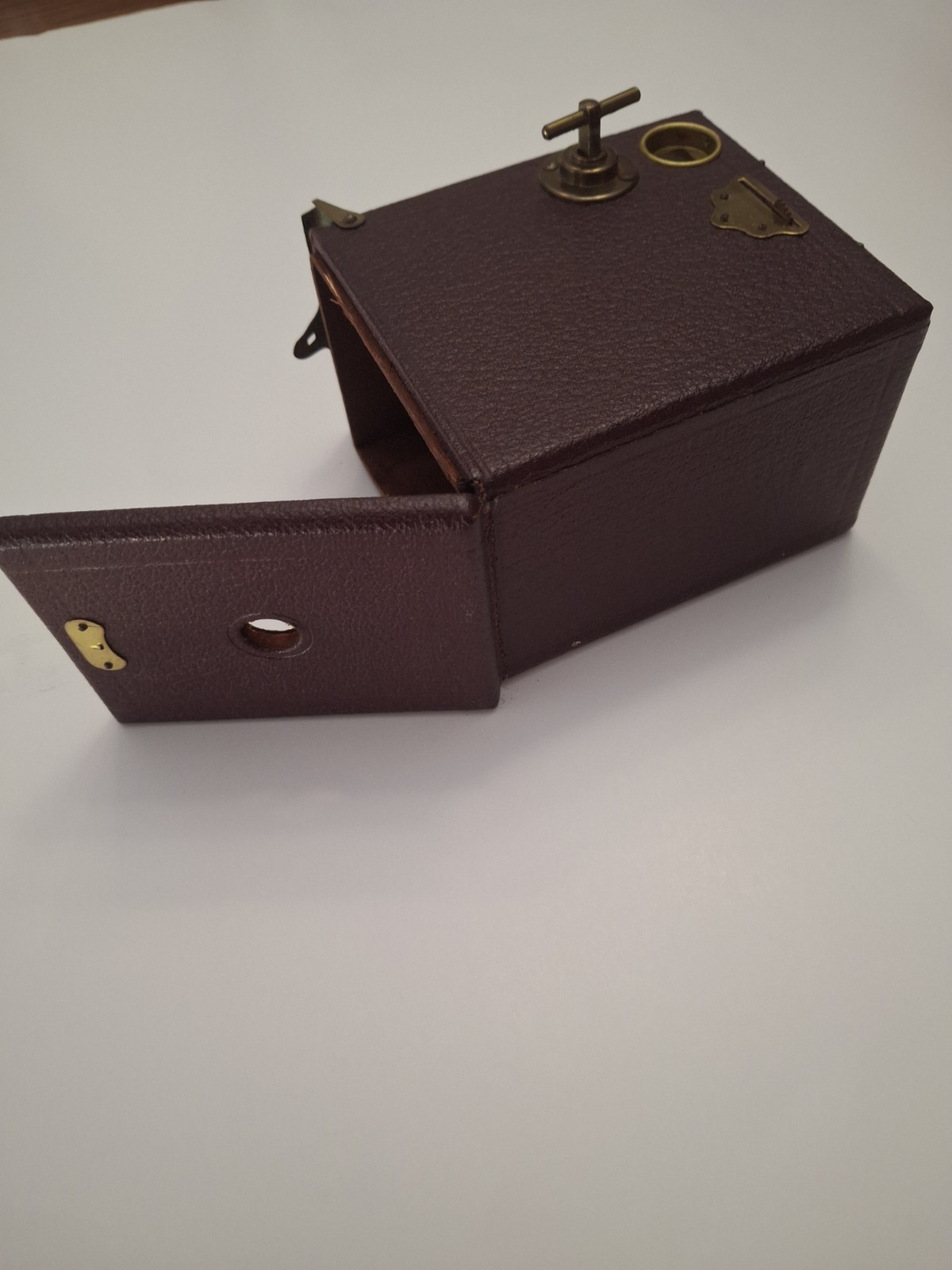 Antique Ansco No. 0 Buster Brown Special Box Camera With Original Box & Manual